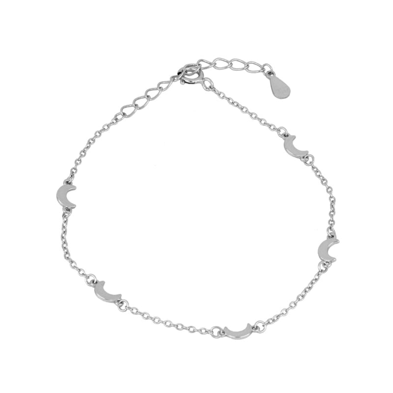 TRIPLE MOON Pulsera con baño de oro 18k