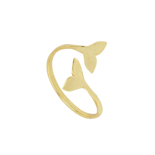 TALES Anillo con baño de oro 18k