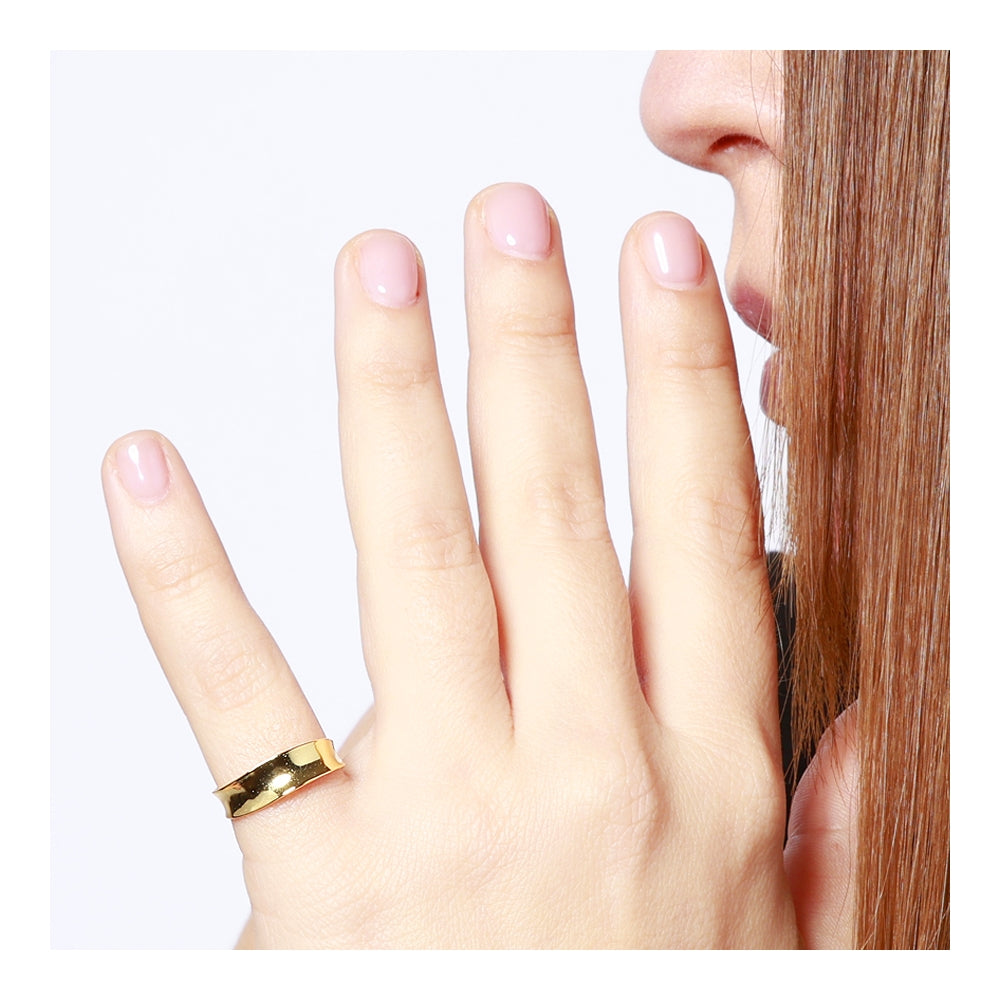 LILY Anillo meñique con baño de oro 18k