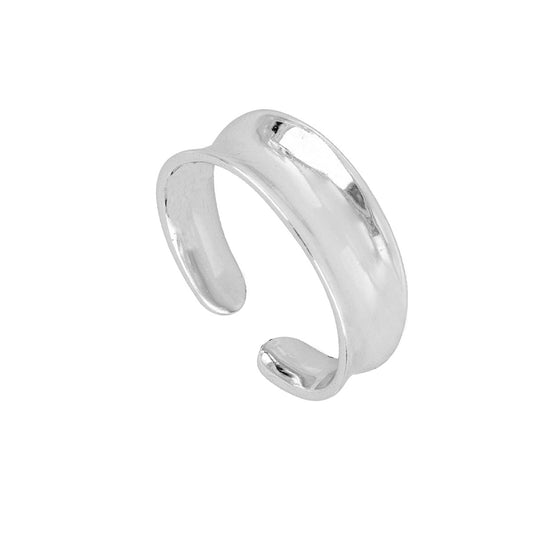 LILY Anillo meñique de plata rodiada