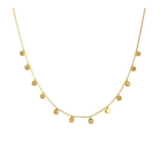 ESTEFANIE Collar con baño de oro 18k