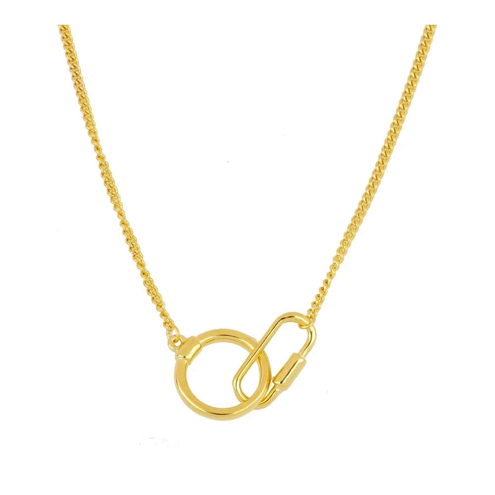 NICOLE Collar con baño de oro 18k