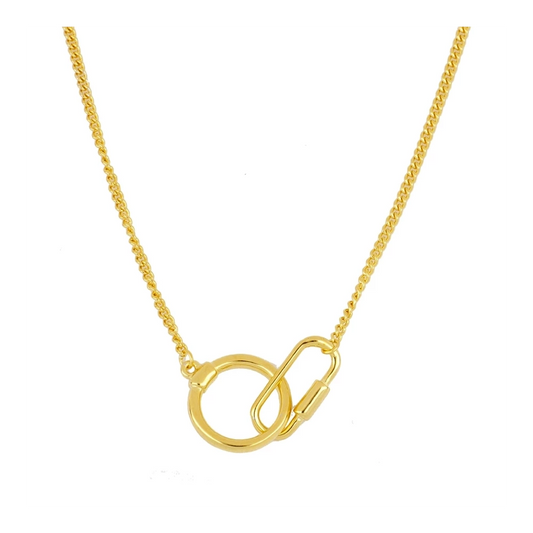 NICOLE Collar con baño de oro 18k