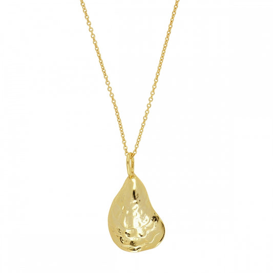 SEASHELL Collar con baño de oro 18k