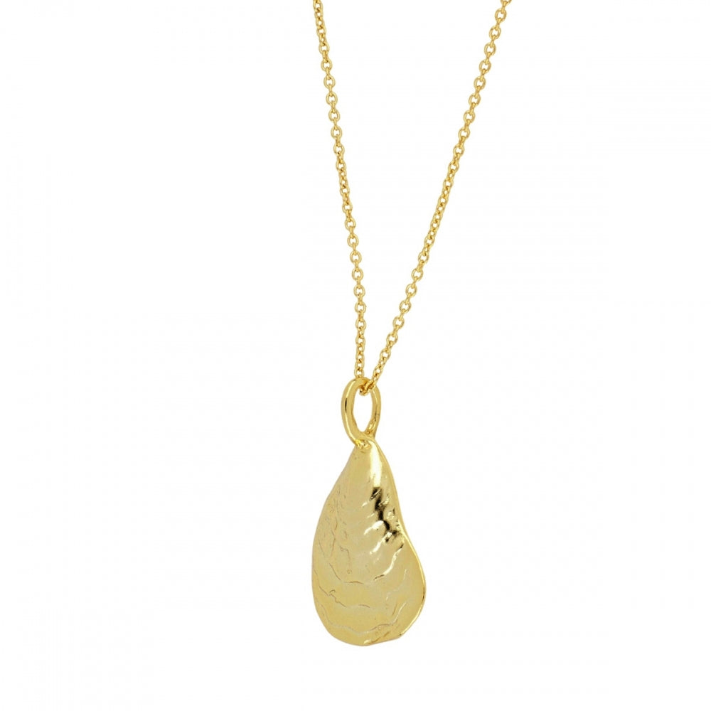 SEASHELL Collar con baño de oro 18k