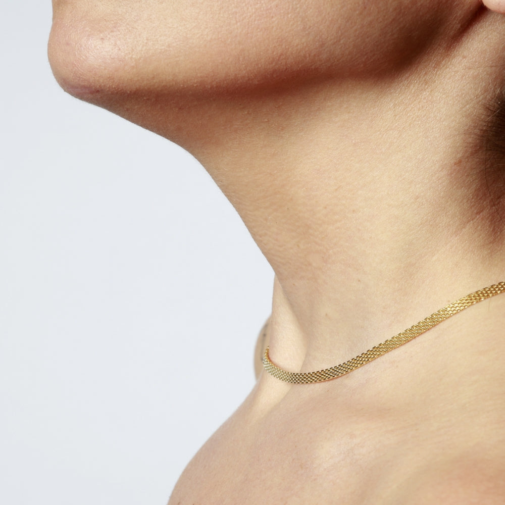 DOROTHY Collar de plata rodiada
