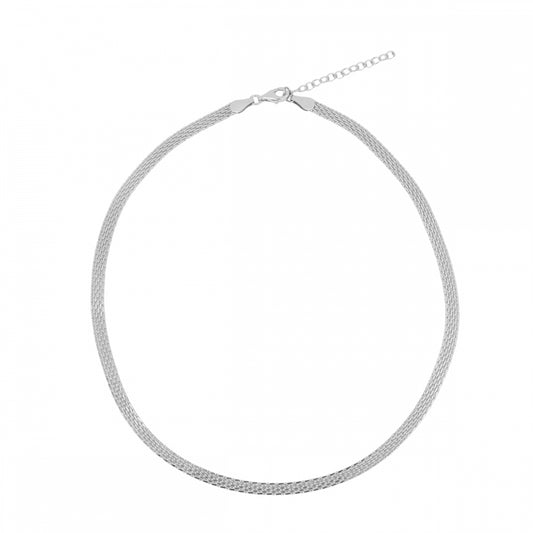 DOROTHY Collar de plata rodiada