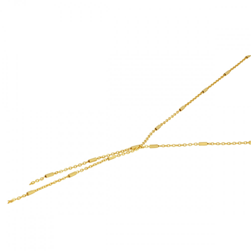 CHANTING Collar con baño de oro 18k