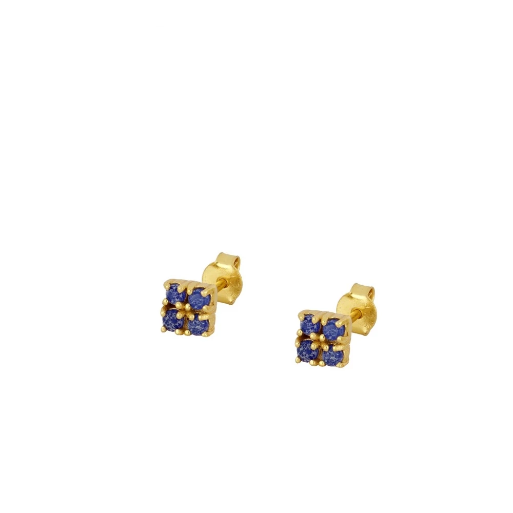 HAZEL Pendientes con baño de oro 18k