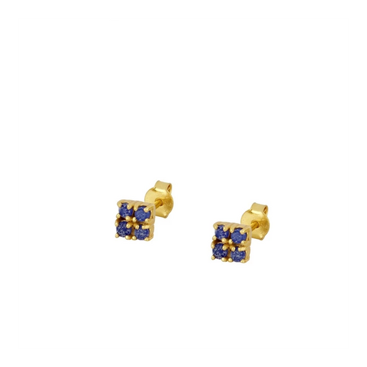 HAZEL Pendientes con baño de oro 18k