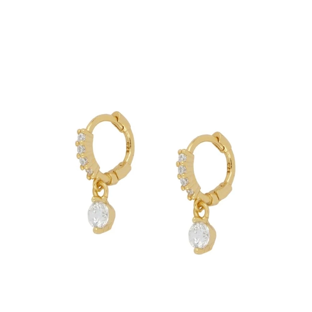 IRIS Pendientes con baño de oro 18k