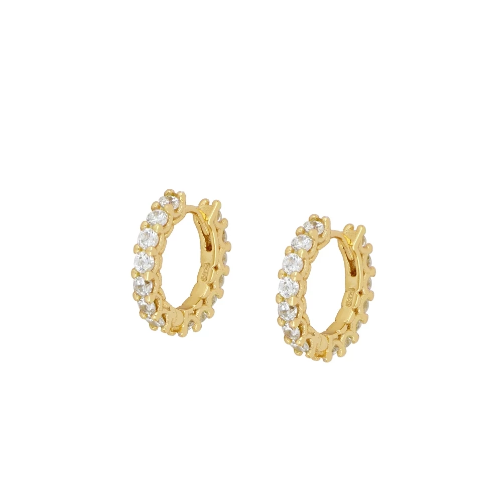 AMELIA Pendientes con baño de oro 18k