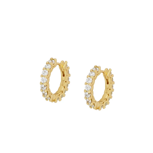 AMELIA Pendientes con baño de oro 18k