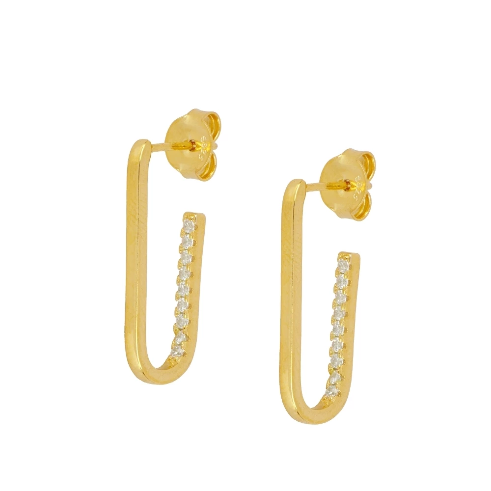 MIMI Pendientes con baño de oro 18k