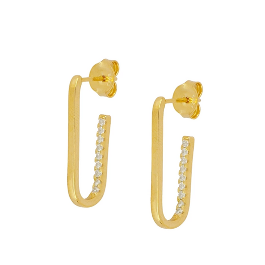 MIMI Pendientes con baño de oro 18k
