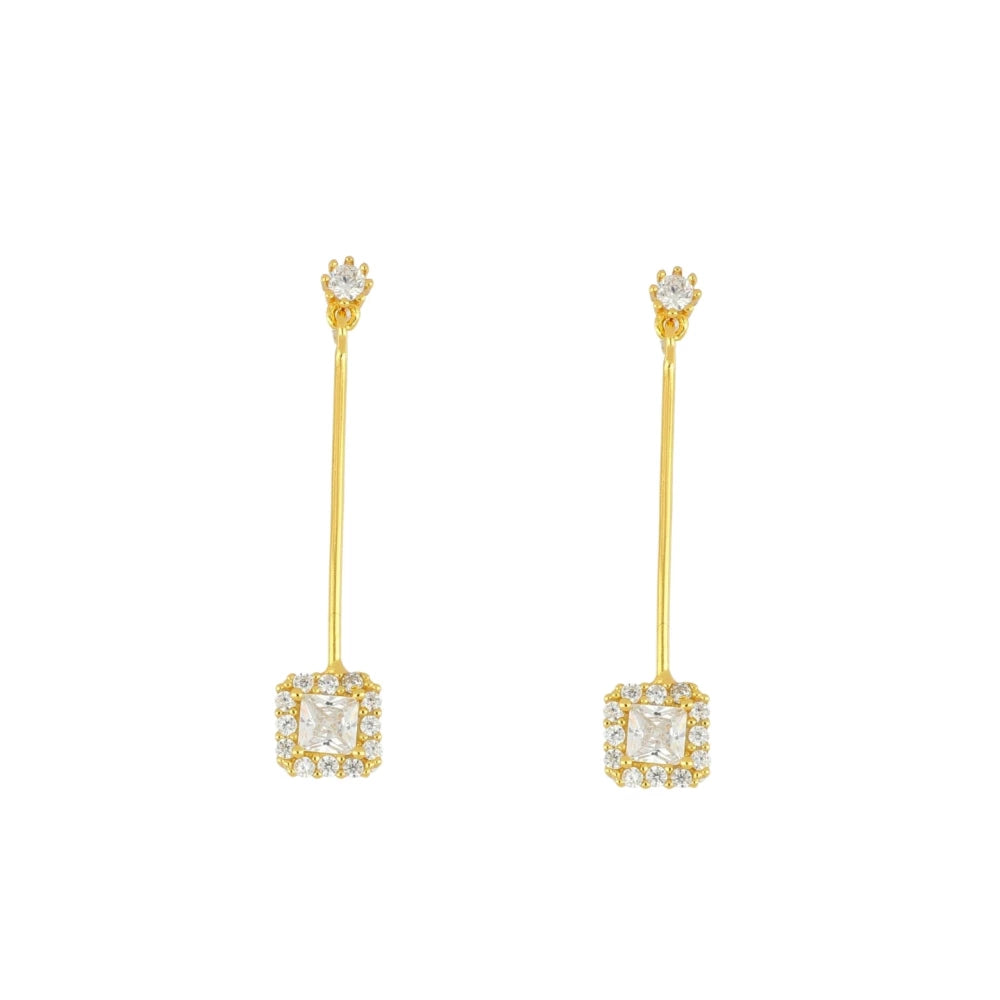 WILLOW Pendientes con baño de oro 18k