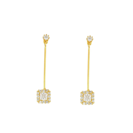WILLOW Pendientes con baño de oro 18k