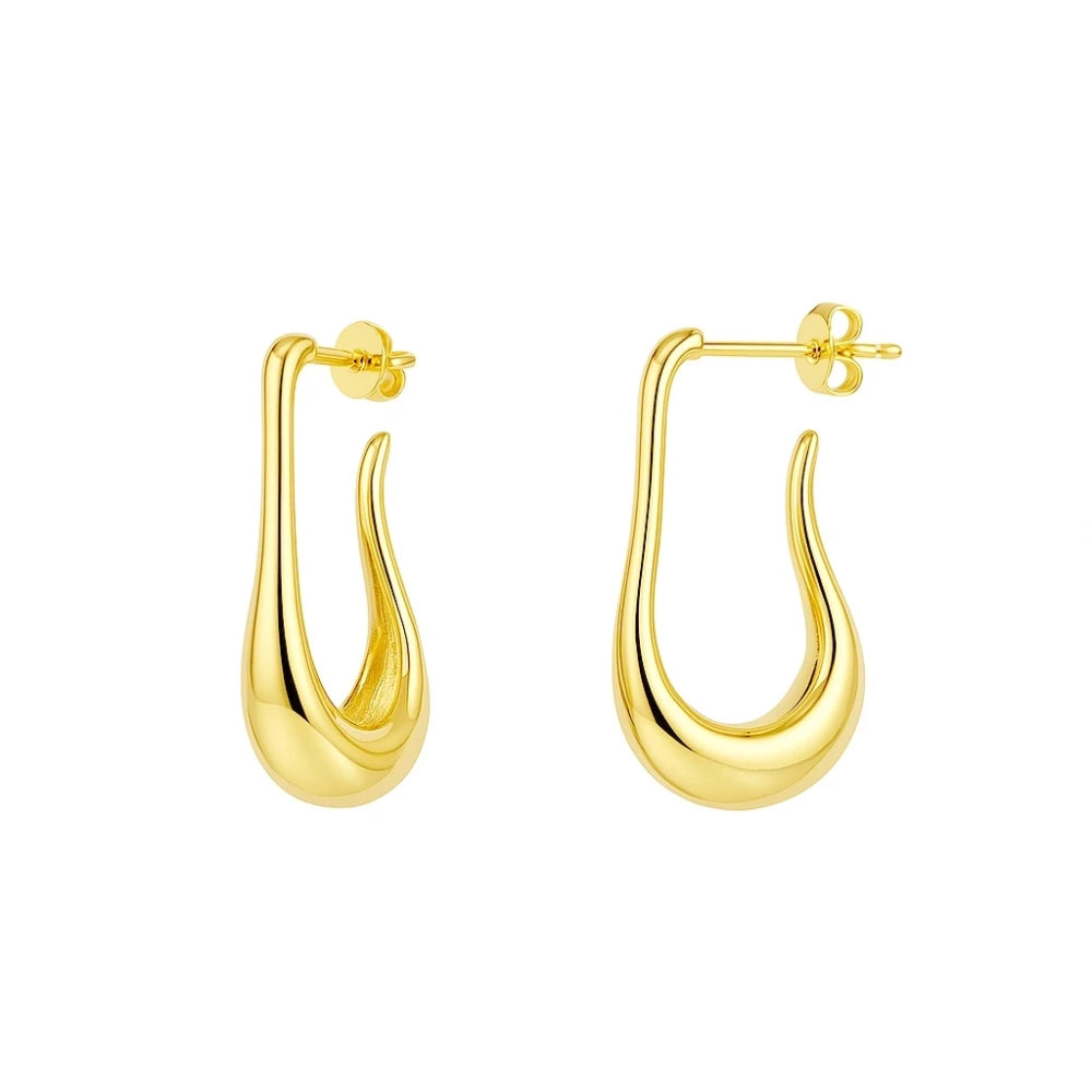 NIEVES Pendientes con baño de oro 18k