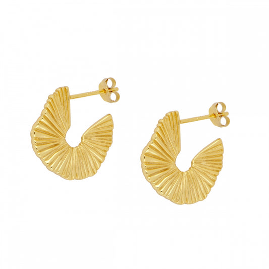 ELBA Pendientes con baño de oro 18k