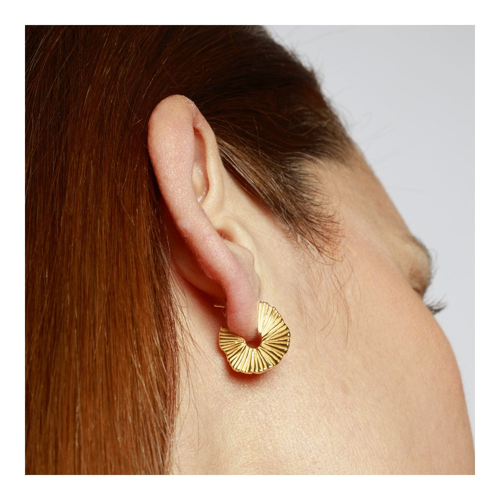 ELBA Pendientes con baño de oro 18k