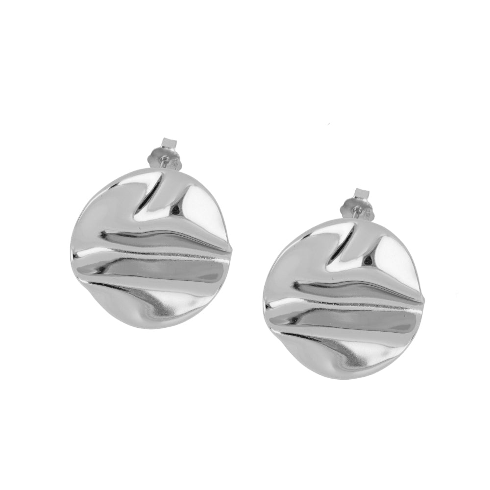 DALIA Pendientes de plata rodiada