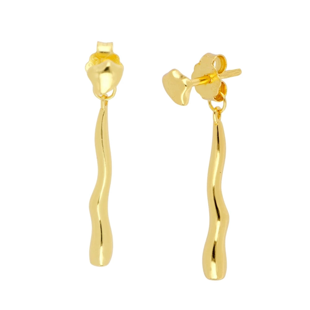 HARRIET Pendientes con baño de oro 18k