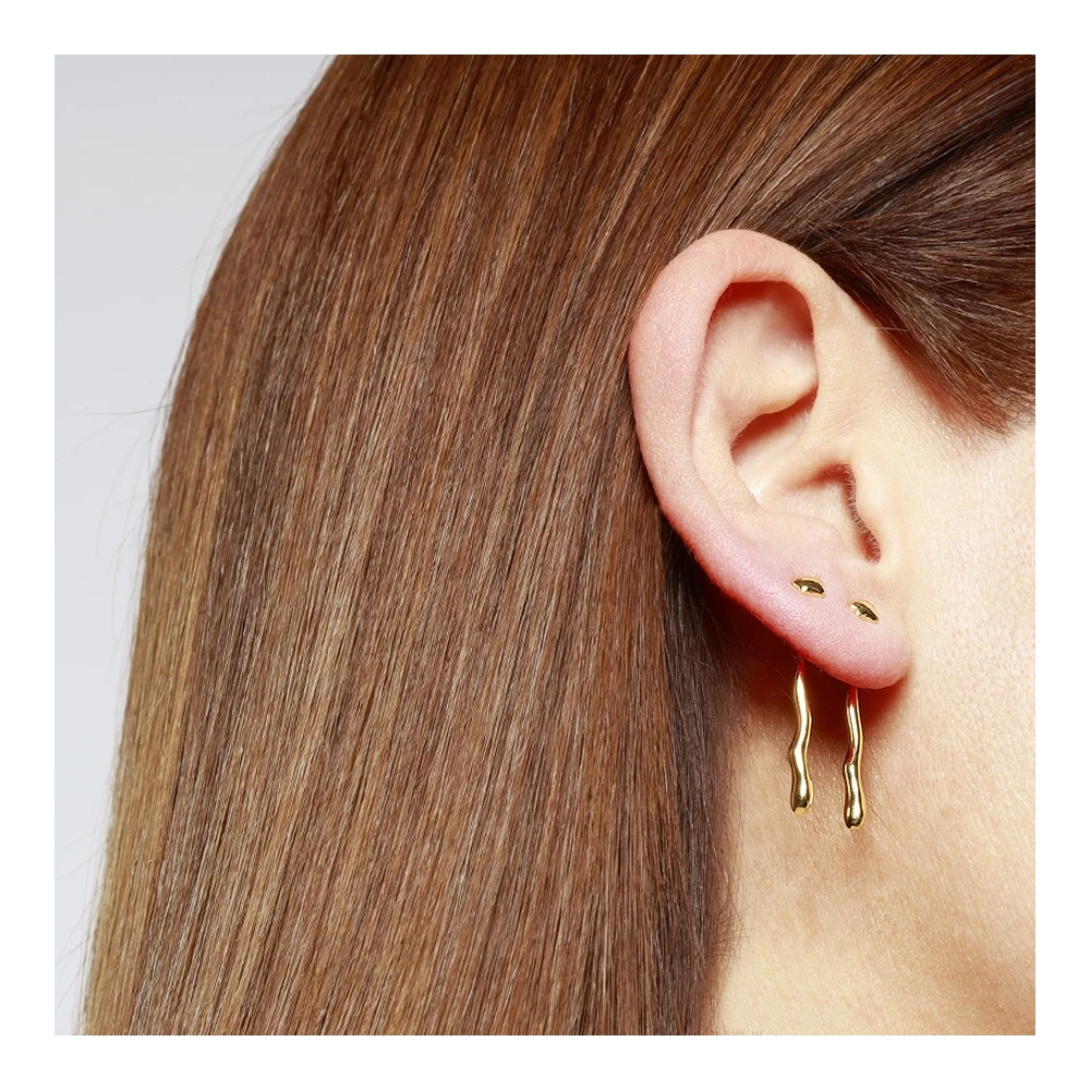 HARRIET Pendientes de plata rodiada