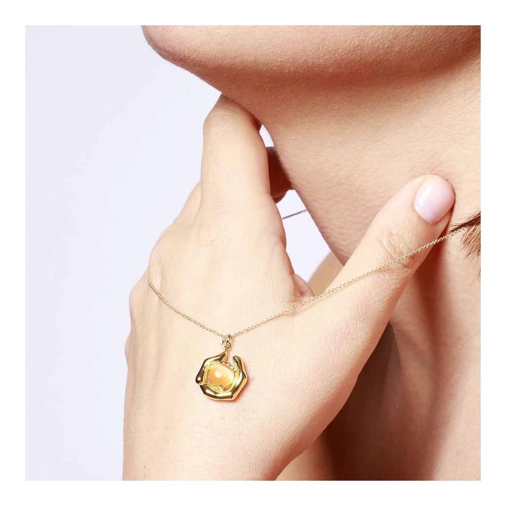 VENUS Collar con baño de oro 18k