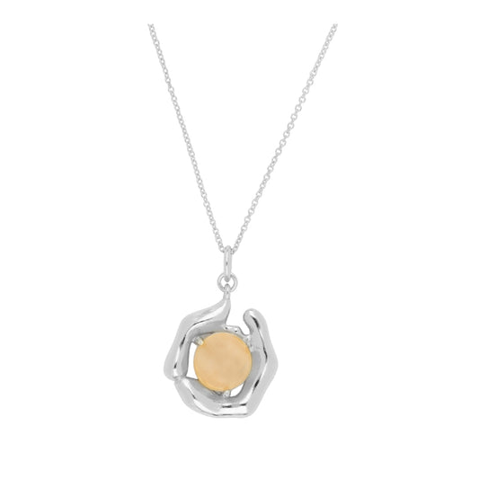 VENUS Collar de plata rodiada